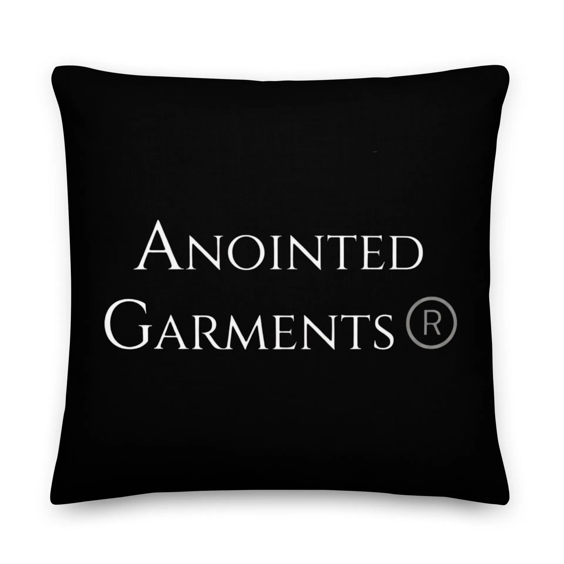 Black decorative pillow